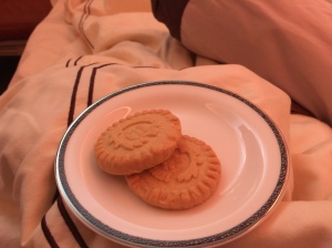 Butter cookies - would have preferred some chips/nachos for movie
